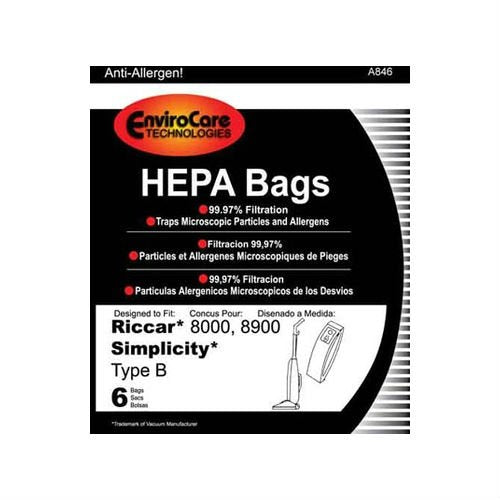 EnviroCare Replacement Vacuum Bag For C15-6A / A846 / A846 (1 Pack)