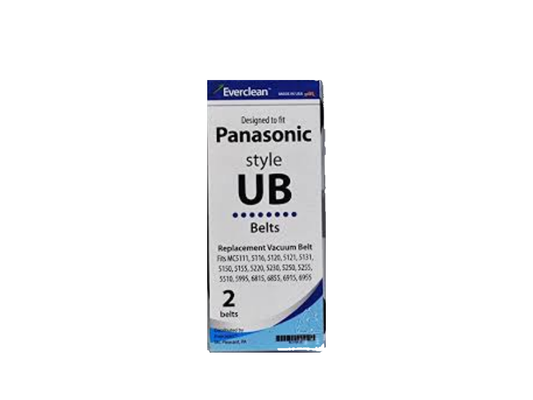 Panasonic Flat Vacuum Cleaner Belts Type UB MC-210B MC-661 5110 EverClean USA! [6 Belts]