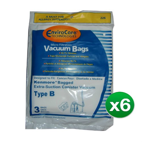 EnviroCare Replacement Vacuum Bag For 85003 / 226 / Style B (6 Pack)