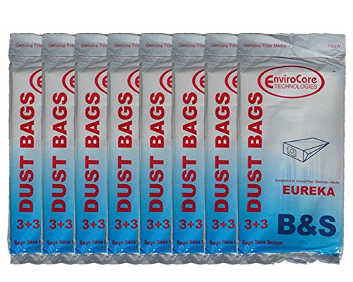 24 Eureka B & S Allergy Canister Vacuum Bags + Filters