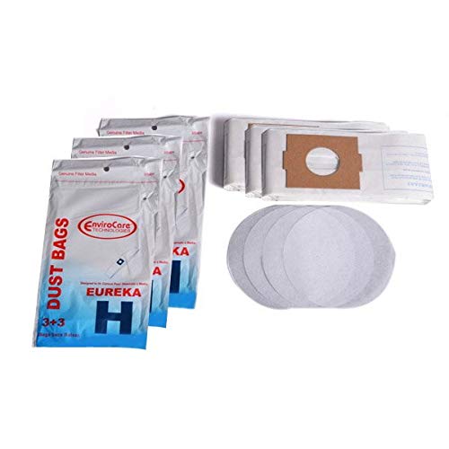 Replacement Part For Eureka Vacuum Bags for Style H Canisters (3 Pack 9 Bags) # compare to part 52323B-6