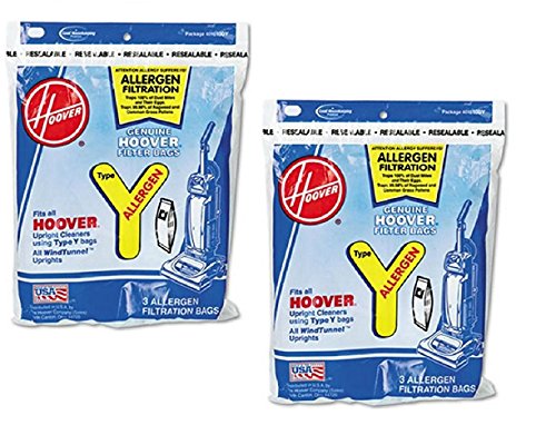 Hoover Type Y Allergen Bag (6-Pack), 4010100Y