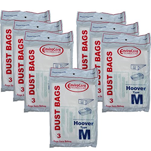 21 Hoover Dimension Canister Type M Vacuum Dust Bags, Fits all Dimension Vacuum Cleaners, HO-4010037M, 4010037M, H4010037M, 4010037, S3273, S3275, S3277, S3471, S3491, S3493, S3623
