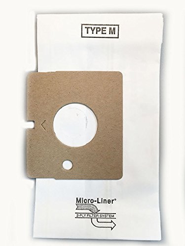 10 for Kenmore Type M Magic Blue 51195, 50101 Premium Allergen Canister Vacuum Bags 10 in a Pack