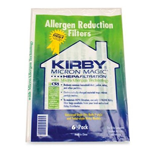Kirby 204811 Filter Bag Six Pack Micron Magic HEPA (6 Bags Pack)