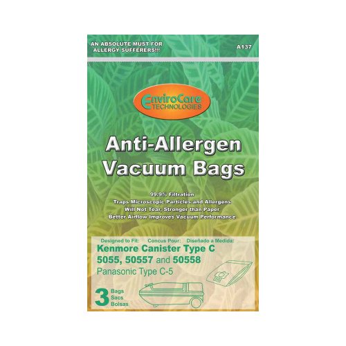 Replacement Vacuum Bag For Kenmore 50558 / A137 / Style Q (1 Pack)