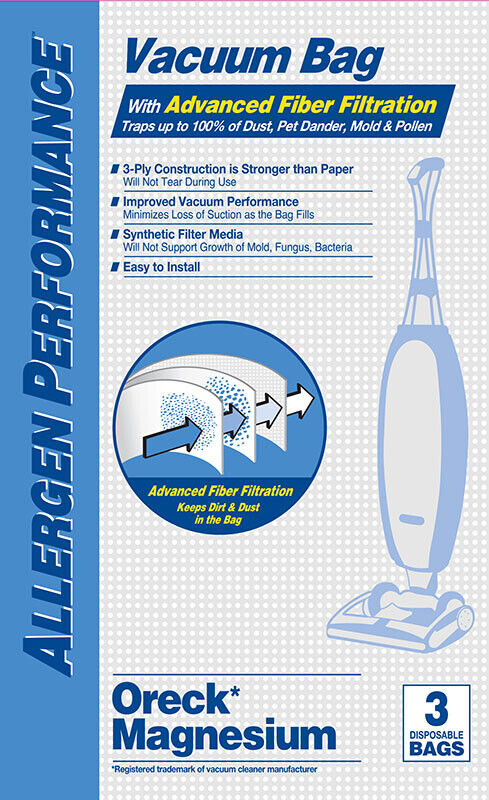 Oreck Style LW Magnesium Odor Neutralizing Vacuum Cleaner Bags by DVC