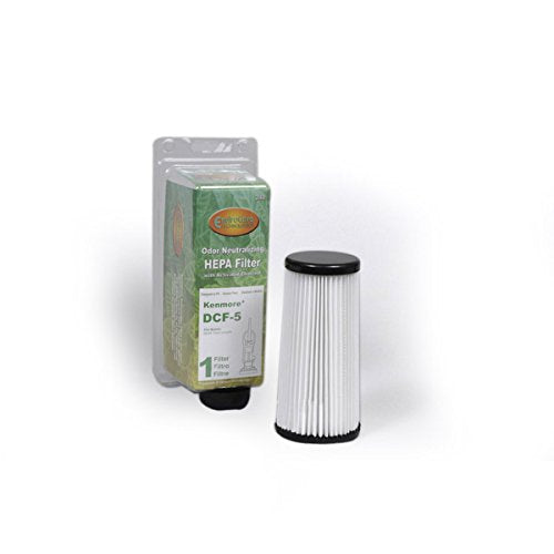 Replacement for Kenmore 2 DCF-5 Pleated HEPA Tapered Vacuum Cleaner Filters # compare to part KER-1835