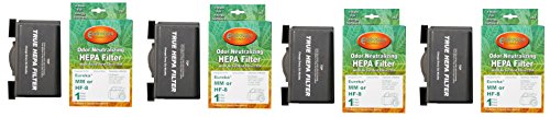 Eureka Sanitaire w/activated Charcoal MM Mighty Mite HEPA HF8 Vacuum Filter, 60666B, 60666A, 60666-6, EUR 60295-6 uWIJtn, 4 HEPA Filters