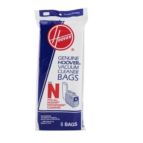 5 HOOVER Porta Power Genuine Style N Canister Vacuum Cleaner Bag - 5 Bags"