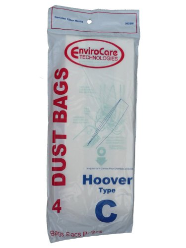 Hoover Upright Type C Convertible Paper Bags 4 PK # 302SW