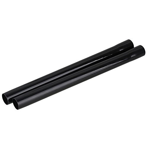 RDEXP Black Plastic Vacuum Attachment 45cm Vacuum Extension Tube Pipe Hose Tool Pack of 2