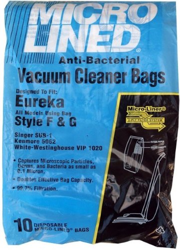 DVC Replacement 456705 Eureka F&G Microlined Paper Bag | Vacuum Cleaner Bags | Made in the USA | Replacement Parts to Keep Clean and Breathe Easy | 10 Pack