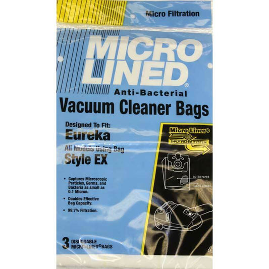 DVC Eureka Style EX Micro Allergen Vacuum Cleaner Bags Made in USA [ 63 Bags ]