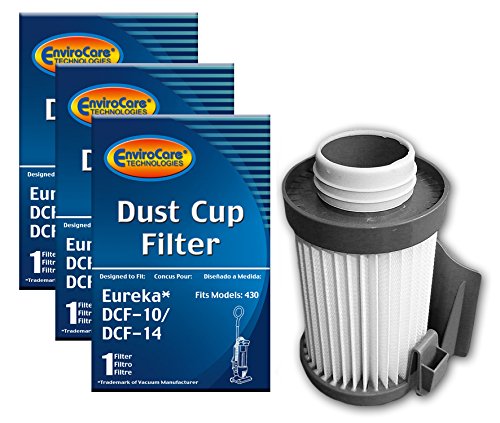 EnviroCare Premium Replacement Vacuum Cleaner Filters Designed to fit Eureka DCF10/DCF14 Upright Vacuums 3 Filters