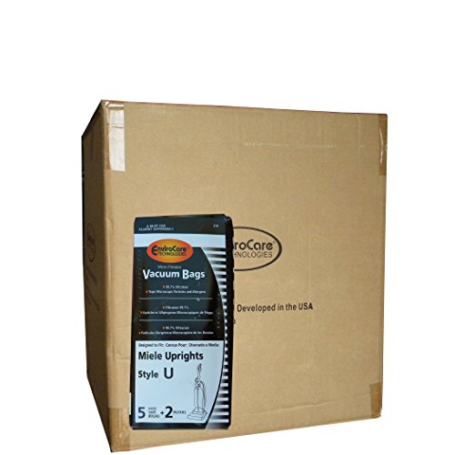125 Miele Upright Style U Vacuum Bags + Filters with Hygienic Self-closing Seal and Filters, Allervac, Upright Vacuum Cleaners, 07805130, 7282050 4002514835983, 780513000017, S7280 , S7280, S7260