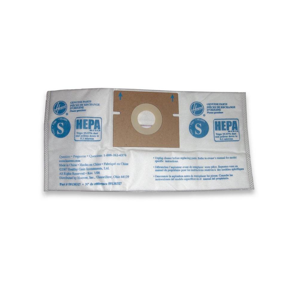 Genuine Hoover Cloth Type S HEPA Vacuum Bags 4010808S New Style Constellation [Single Loose Bag]