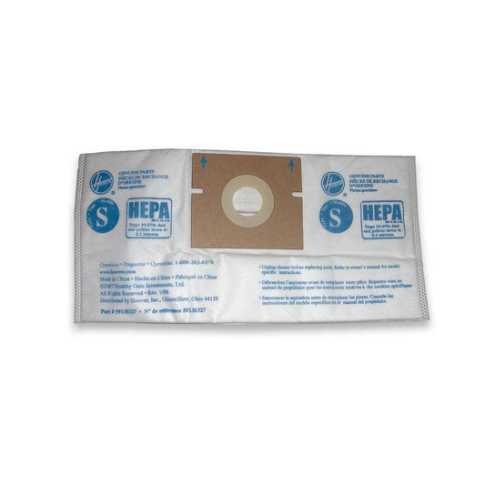 Genuine Hoover Cloth Type S HEPA Vacuum Bags 4010808S New Style Constellation [Single Loose Bag]