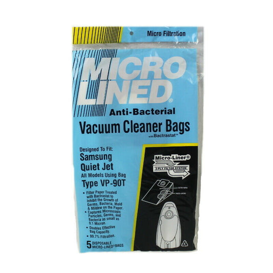 Samsung Quiet Jet VP-90 Micro Allergen Vacuum Cleaner Bags by DVC Made in USA