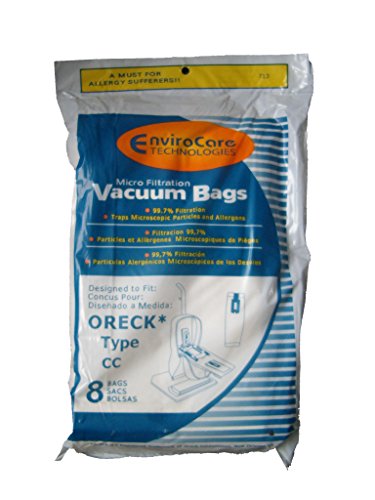 8 Oreck Type CC Upright XL Microfiltration Vacuum Cleaner Bags