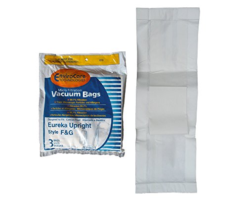 EnviroCare Replacement Micro Filtration Vacuum Cleaner Dust Bags made to fit Eureka F&G Uprights 3 Pack
