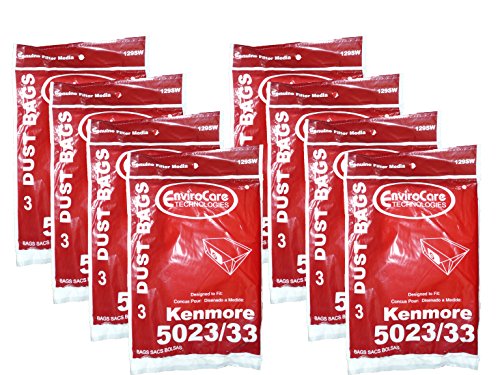 24 Kenmore Sears Allergy Vacuum Bag, Canister Vacuum Cleaners, 5023-5033 Bag Changed to Kenmore Type E for Manufacture Model # 609196, 116.25950