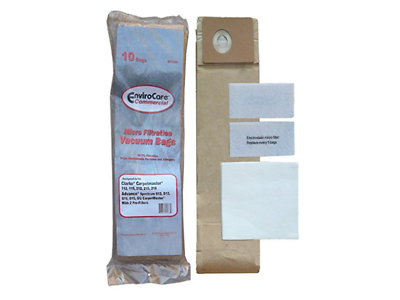 Advance S12,Clarke 112 & 115 Spectrum Micro Filter paper Bags 10 Pk Part ECC520