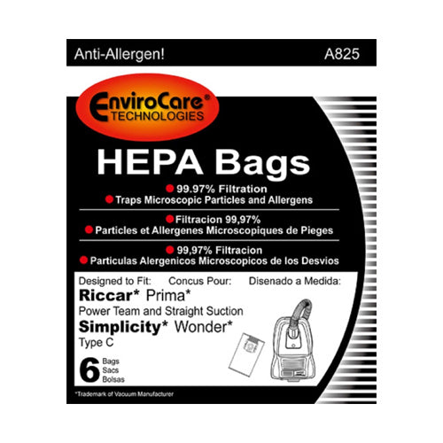 Replacement Vacuum Bag for Simplicity A825 (Single Pack) Replacement Vacuum Bag