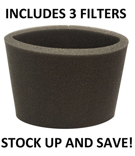 (3) Foam Filter Sleeve for Shop Vac 90585 90585-00