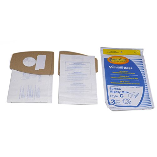 Eureka Mighty Mite Type C Microlined Vacuum Cleaner Paper Bags 3PK # 817