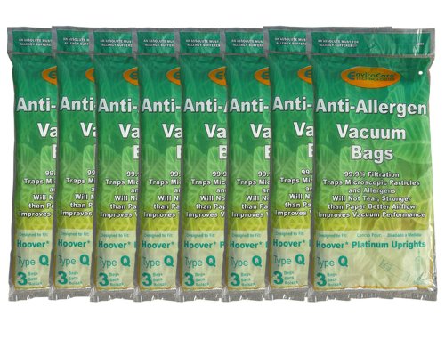 24 Hoover Type Q Part #302982002 Platinum Upright Vacuum Cleaner HEPA Bag UH30010