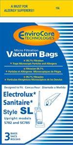 Eureka Paper Bag Style Sl 3 Pack Micro Filtration By Envirocare Repl. #156