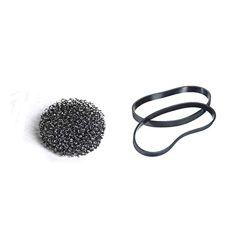 Replacement Part For Bissell Vacuum Cleaner 1 Secondary Pre Motor Filter With 2 Flat Belts For Models 221, 62X5, 58F8, 58F8T, 58F83, 18M9, 18M9P, 18M9V, 26T55, 58F8R