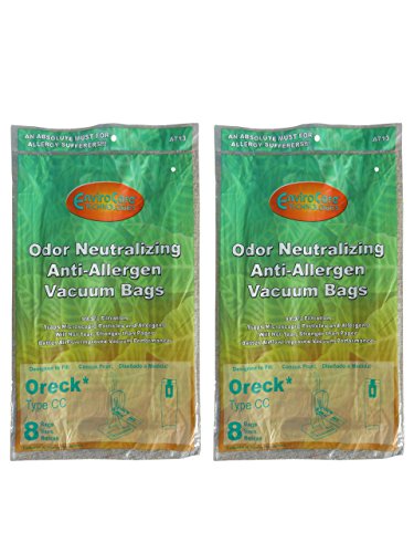 16 Oreck Type CC Upright XL HEPA Vacuum Cleaner Bags
