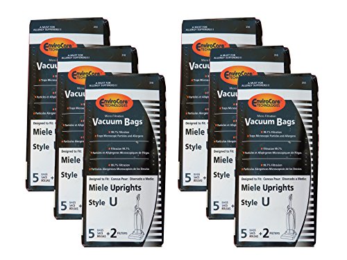 30 Miele Upright Style U Vacuum Bags + filters with Hygienic Self-closing Seal and Filters, Allervac, Upright Vacuum Cleaners, 07805130, 7282050 4002514835983, 780513000017, S7280 , S7280, S7260
