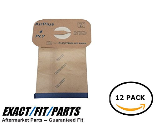 Bags for Electrolux Canister Vacuum Style C - 4 Ply (12-Pack)