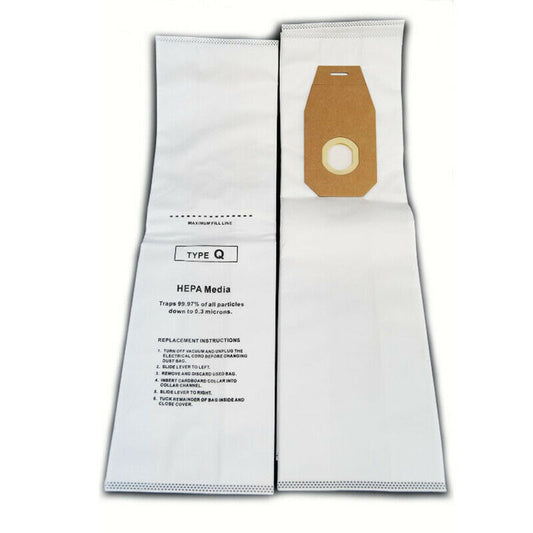 Hoover Style Q Synthetic HEPA Vacuum Cleaner Bags by DVC Made in USA