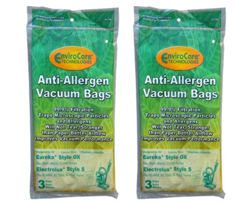 Generic Vacuum Bags for Eureka Style OX 6 pack