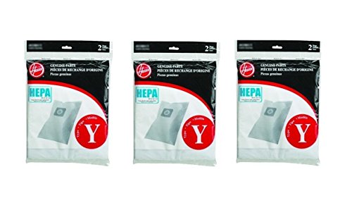 Hoover WindTunnel Y HEPA Pleated Vacuum Filter Bags 6 Pack AH10040 902419001