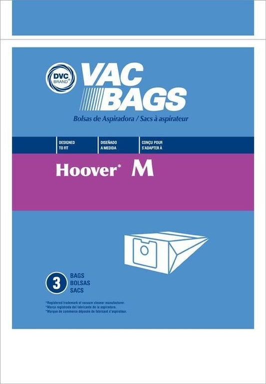 Hoover Style M Vacuum Cleaner Bags by DVC Made in USA