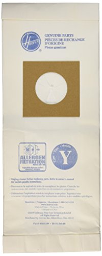 Hoover Paper Bag, Type Y Micro Wind Tunnel (Pack of 3)