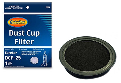 EnviroCare Premium Replacement Dust Cup Vacuum Cleaner Filter made to fit Eureka DCF-25 Uprights