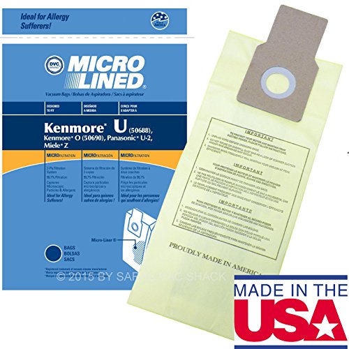 30 Bags for Kenmore Upright Vacuum 5068 50688 50690 Type U O Microlined