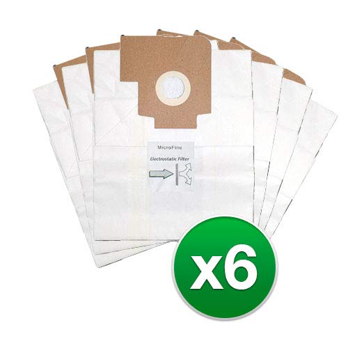 Eureka 6975, 6990, Style MEGA Canister Vacuum Cleaner Paper Bags 3Bags/Pack # 312 (6 Bags)