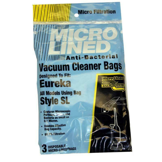 Eureka Style SL 61125B Micro Allergen Vacuum Cleaner Bags by DVC Made in USA