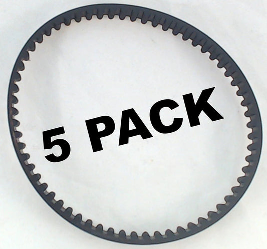 5 Pk, Bissell Deepclean Essential Cogged Brush Belt, 1601542