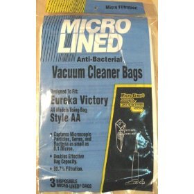 Home Care Eureka Style AA Micro Lined Paper Bags, 3 Pack
