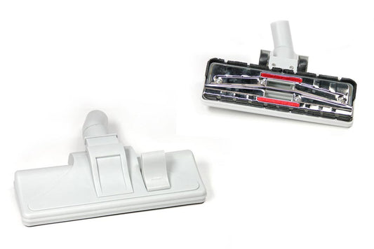 10" Combo Rug Floor Vacuum Cleaner Tool with Wheels Metal Plate 1.25" Gray Vac