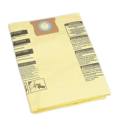 Shop-Vac 9067300 Genuine 15-22 Gallon High-Efficiency Disposable Collection Filter Bag, (2 Pack)