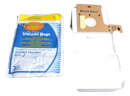 Eureka Upright Paper Bags J,3PK,Microlined Envirocare Replacement Part-309